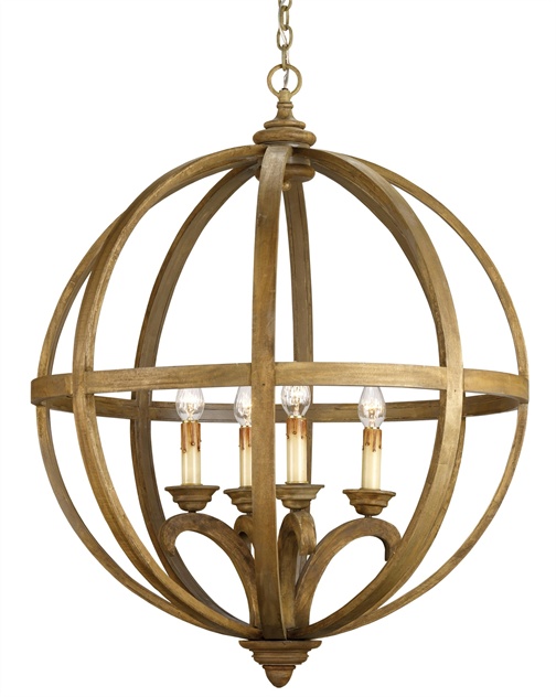 Currey and Company Axel Orb Chandelier