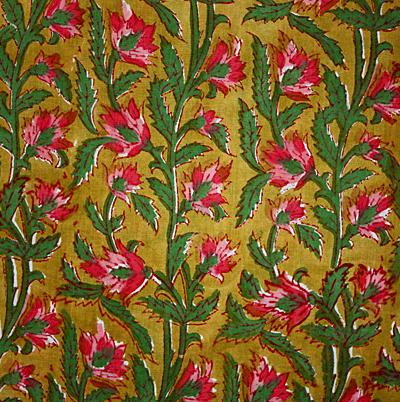 Indusdecor Henna Leaf fabric