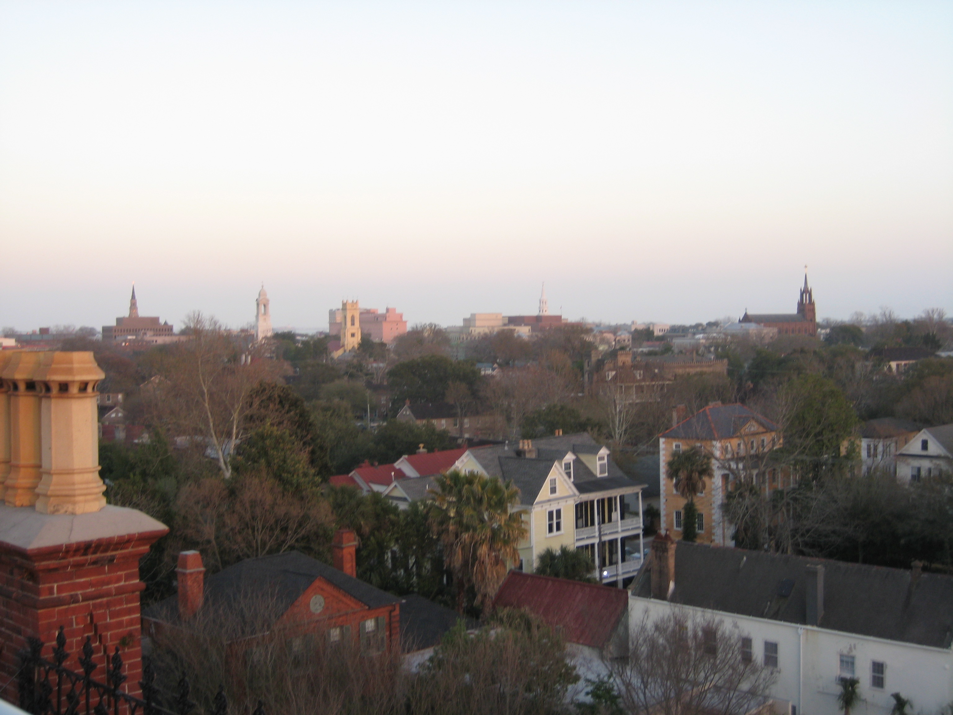 Wentworth Mansion Charleston roof top view