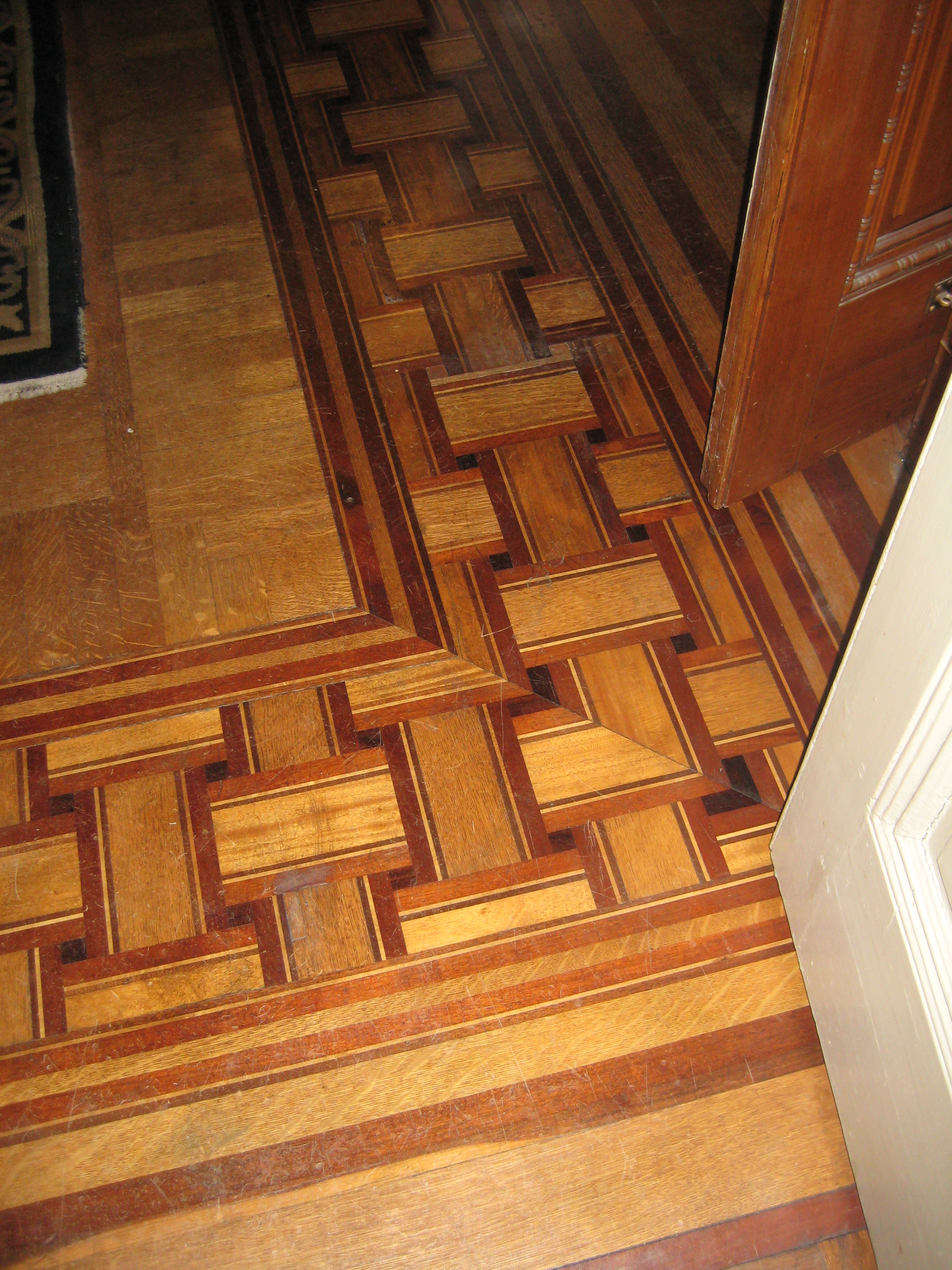 Wentworth Mansion parquet flooring