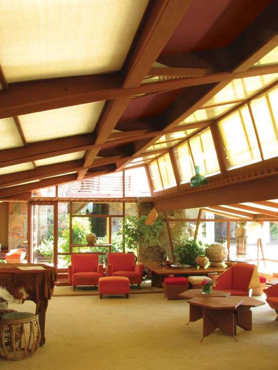 Taliesin West interior Frank Lloyd Wright