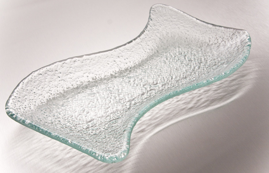 Behrenberg Glass Co bubble glass tray