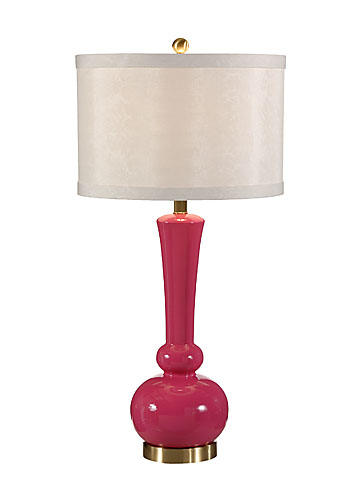 Wildwood Lamps Astrid magenta lacquer lamp