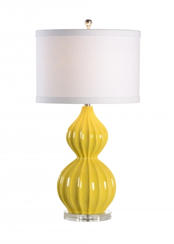 Wildwood Lamps Lauren yellow lacquer lamp
