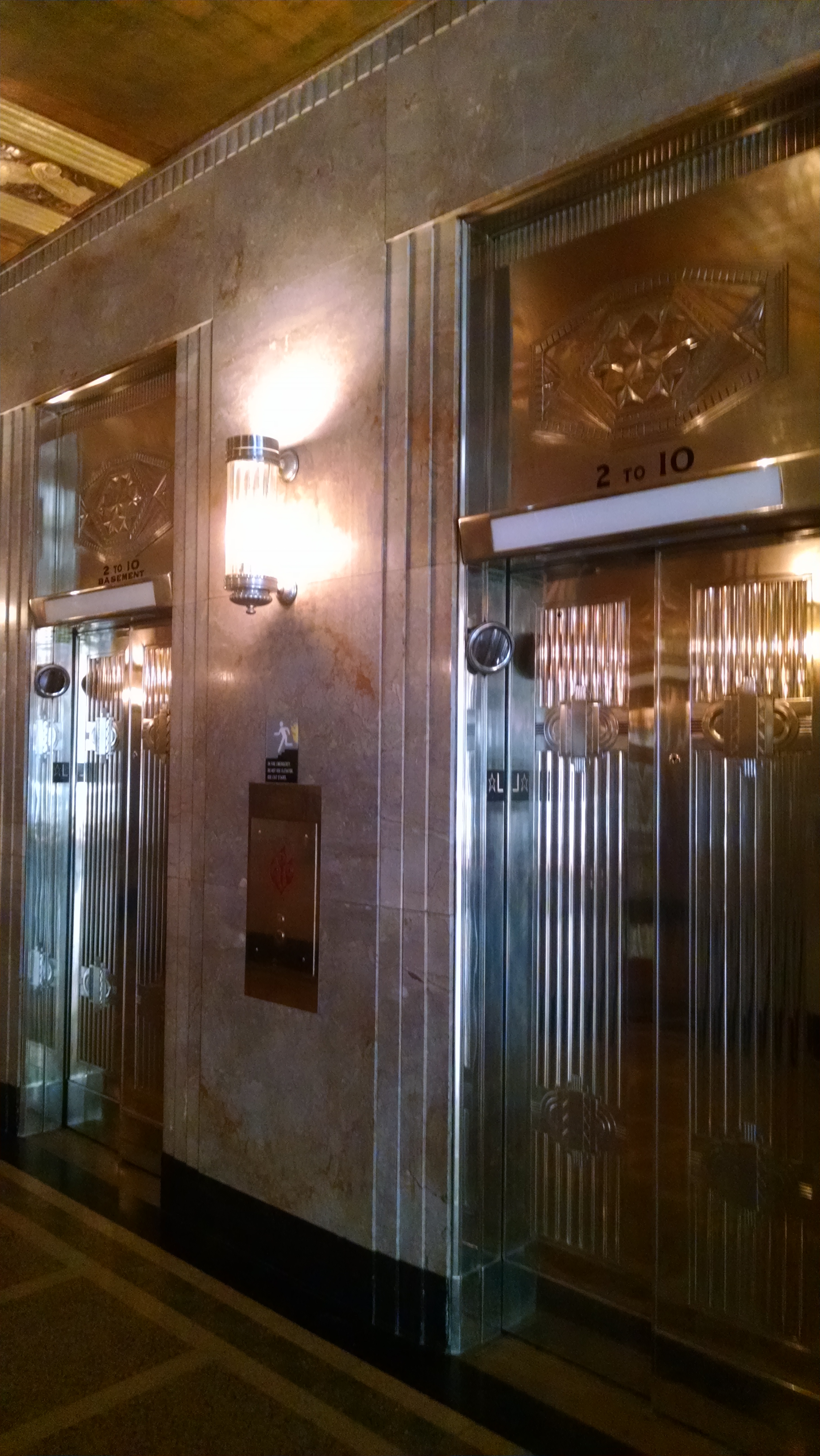 The Kimpton Cardinal Hotel elevator lobby