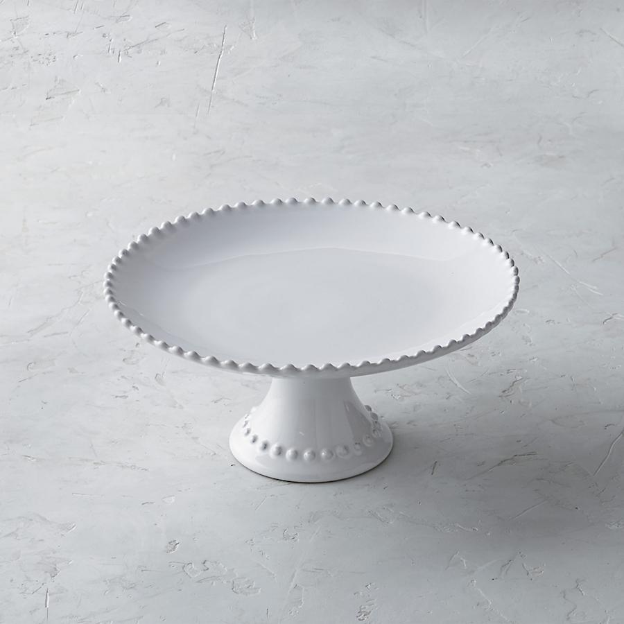 White cake stand